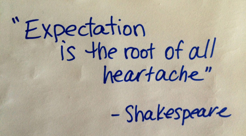 Got expectations? The key to exceeding them every time.